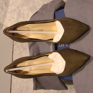 Sarah Flint Perfect Pump 100mm Olive Suede